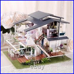 Handcraft Creative Dollhouse Furniture Kits Mini Wooden Romantic Modern Villa Handcraft Creative Dollhouse Furniture Kits Mini Wooden Romantic Modern Villa