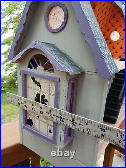 Handcrafted Halloween Dollhouse Roombox Haunted House Wooden Artisan