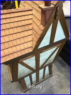 Handcrafted Tudor Style Wooden Dolls House / Model House Signed Roy Williams