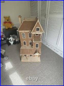 Handmade wooden dolls house