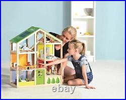 Hape ALL SEASON HOUSE FURNISHED Pre-School Young Kids Children Toy Game 3yrs+ BN