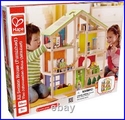 Hape E3401 Four Season House Dollhouse with Accessories Wooden Toy B-GOODS