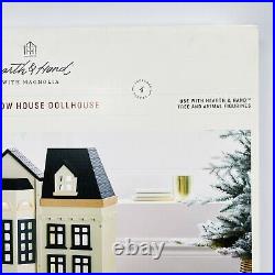 Hearth & Hand with Magnolia Wooden Kid's Row House Dollhouse New In Box Sealed