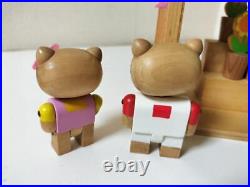 Hello Kitty 4 Wooden Dolls Including Daniel Flower Shop