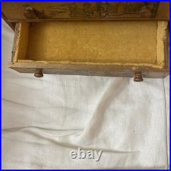 Home Decorative Wooden Storage Doll House With Drawers Brown