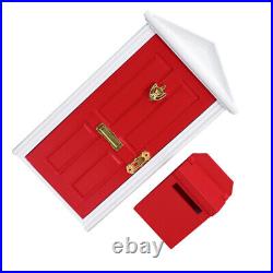 Home Play Toy Doll House Miniature Mailbox Miniature Wooden Door