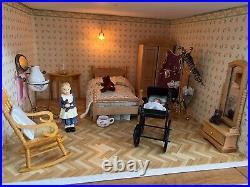Huge Massive 4 Story Wooden Victorian Adult Dolls House Fully Furnished + Lights