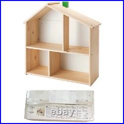 IKEA FLISAT Wooden Doll House Wall Shelf S Fager J Karlsson NEW Open Box