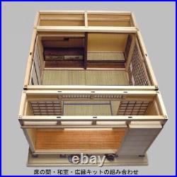 Japanese Style Room SET of 3 Doll House Handmade Miniature Kit Wooden 1/12