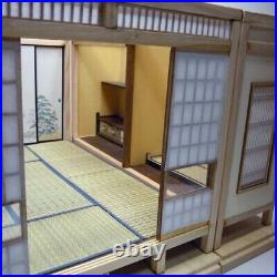 Japanese style Room SET of 3 Doll House Handmade Miniature Kit Wooden 1/12