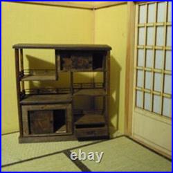 Japanese-style Room Tea chest Japanese furniture 112 Doll House Wooden Figure Japanese-style Room Tea chest Japanese furniture 112 Doll House Wooden Figure