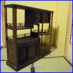 Japanese-style Room Tea chest Japanese furniture 112 Doll House Wooden Figure Japanese-style Room Tea chest Japanese furniture 112 Doll House Wooden Figure