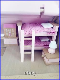 John Lewis Leckford Wooden Doll's House with Furniture and Dolls