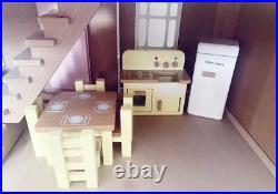 John Lewis Leckford Wooden Doll's House with Furniture and Dolls