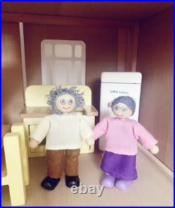John Lewis Leckford Wooden Doll's House with Furniture and Dolls