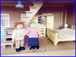John Lewis Leckford Wooden Doll's House with Furniture and Dolls