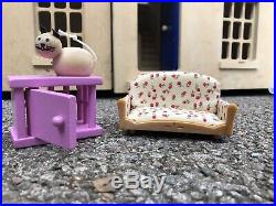 John Lewis Wooden Victorian Dolls House With Basement (+free Box Of Toys)