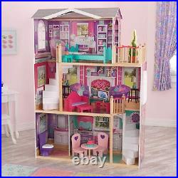 Jumbo Wooden Dollhouse American Girl Toy Doll Play House Large Mansion 5 ft tall