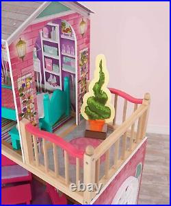 Jumbo Wooden Dollhouse American Girl Toy Doll Play House Large Mansion 5 ft tall