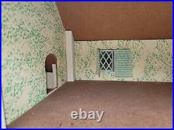 Keystone Doll House Large Blue 6 Rooms Wooden amazing condition Vintage 1940s