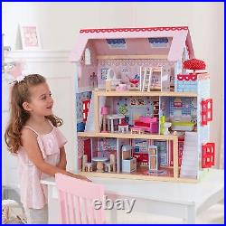 KidKraft 65054 Chelsea Cottage Wooden Dolls House With Furniture And Accessories