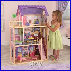KidKraft 65092 Dollhouse Kayla Wooden House with for 30 cm Dolls, Multicolor