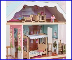 KidKraft Charlotte Wooden Dollhouse, 4 Storey Play Set for 30 cm / 12inch Dolls