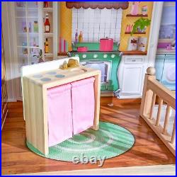 KidKraft Charlotte Wooden Dolls House with Classic Style Furniture and Accessor