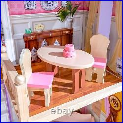 KidKraft Charlotte Wooden Dolls House with Classic Style Furniture and Accessor