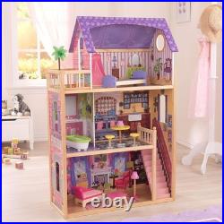 KidKraft Kayla Wooden Dolls House with Furniture and Accessories Included, 3 St