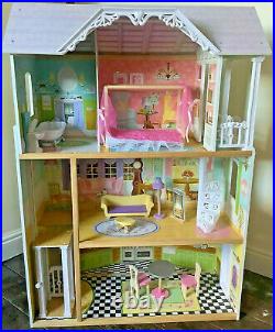 KidKraft Kaylee Dollhouse + 10 Pieces of Doll Furniture Boys Girls Toy