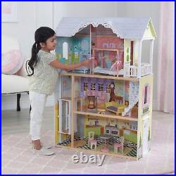 KidKraft Kaylee Wooden Dolls House with Furniture and Accessories Included, 3 S