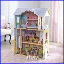 KidKraft Kaylee Wooden Dolls House with Furniture and Accessories Included, 3 S