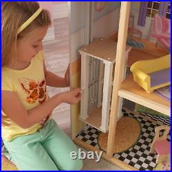 KidKraft Kaylee Wooden Dolls House with Furniture and Accessories Included, 3 S