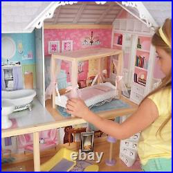 KidKraft Kaylee Wooden Dolls House with Furniture and Accessories Included, 3 S