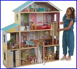 KidKraft Majestic Mansion Wooden Dolls House Furniture Girls Playset Fits Barbie