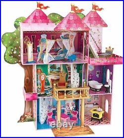 KidKraft Storybook Mansion Three-Story Wooden Dollhouse for 12-Inch Dolls (9B)