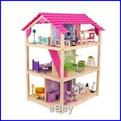 KidKraft Wooden So Chic Dollhouse (Package Wear) 46x28 fits up to 12 dolls