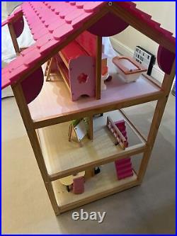 Kidcraft uptown wooden dolls house, Barbie house