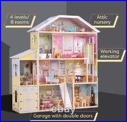 Kidkraft 65252 Majestic Mansion Wooden Dolls House 4 Storey Play Set