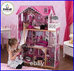 Kidkraft Amelia Dollhouse, Wooden House with Lift fits Barbie sized Dolls