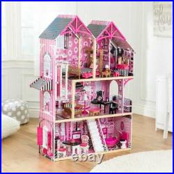 Kidkraft Bella Dollhouse Wooden Dollhouse Kids DollsHouse Fits Barbie Doll