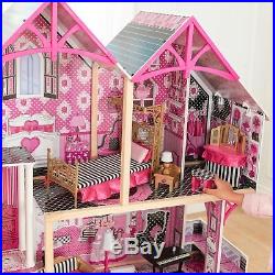 Kidkraft Bella Wooden Kids Dolls House & Furniture Fits Barbies