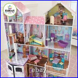 Kidkraft Country Estate Dollhouse Wooden Dollhouse Fits Barbie Sized Dolls