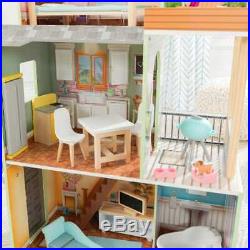 Kidkraft Hallie Play Dollhouse Wooden Dollhouse Includes Accessories
