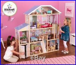 Kidkraft Majestic Mansion Large Wooden Dollhouse Fits Barbie Sized Dolls