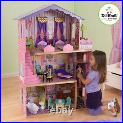 Kidkraft My Dream Mansion Wooden Dollhouse Fits Barbie Sized Dolls