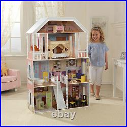 Kidkraft Savannah Dollhouse, Large Wooden Doll Mansion fits Barbie Dolls