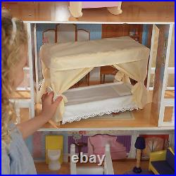 Kidkraft Savannah Dollhouse, Large Wooden Doll Mansion fits Barbie Dolls