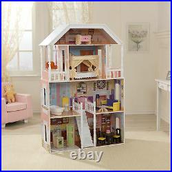 Kidkraft Savannah Dollhouse, Large Wooden Doll Mansion fits Barbie Dolls